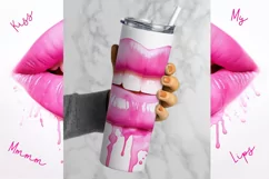 Lips Tumbler Wrap, Alcohol Ink Tumbler Wrap, Lips Png, Cute Tumbler Wrap