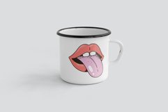 Vintage Lips Sublimation Product Image 2