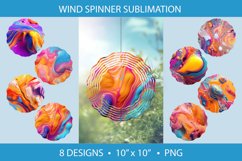 Liquid Colorful Paint Wind Spinner Sublimation Product Image 1