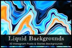 Liquid Instagram Post Story Backgrounds Product Image 1