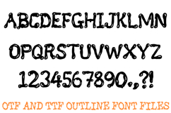 Liquid Letters Alphabet Font Dripping Ink ABC OTF TTF Type Product Image 2