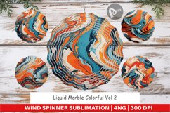 Wind Spinner Colorful Marble Product Image 1