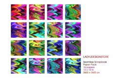 Liquid Marble Colorful Digital Seamless Paper Product Image 7