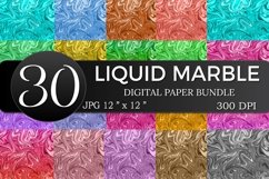 30 Liquid Marble Digital Papers Bundle Product Image 1