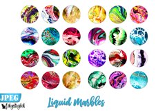 Liquid Marbles Printable Digital Collage Sheet Product Image 2