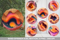 Liquid Melting Wind Spinner | Sublimation Spinner Design Product Image 1