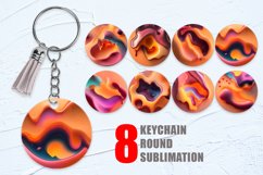 Keychain Liquid Melting | Keyring Product Image 1