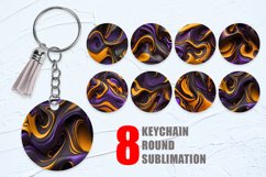 Keychain Liquid Metallic Halloween color Background Product Image 1