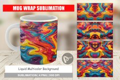 Mug sublimation design Liquid Multicolor Product Image 1
