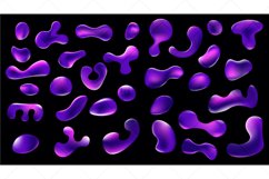 Liquid shapes collection. Set of abstract shapes Product Image 1