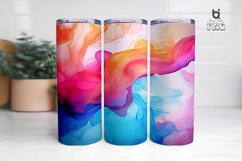 Liquid watercolor texture Sublimation Tumbler Design Product Image 13