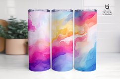 Liquid watercolor texture Sublimation Tumbler Design Product Image 3