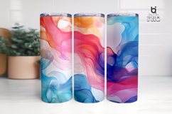Liquid watercolor texture Sublimation Tumbler Design Product Image 5