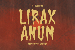 Lirax Anum Brush Display Font Product Image 1