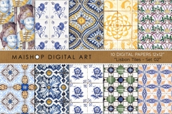 Lisbon Tiles Antique Portuguese Azulejos Product Image 1