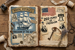 250th Anniversary American Vintage Junk Journal Pages Product Image 3