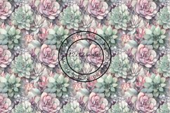 12 Succulent Seamless Patterns / Backgrounds 12x12 Inches Product Image 2