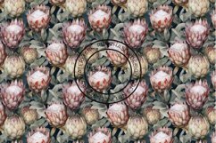 12 Exotic Protea Flowers Seamless Patterns / Backgrounds 12" Product Image 11