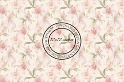 12 Delicate Lilies Seamless Patterns / Backgrounds 12x12" Product Image 10