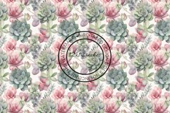 12 Succulent Seamless Patterns / Backgrounds 12x12 Inches Product Image 12