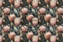 12 Exotic Protea Flowers Seamless Patterns / Backgrounds 12" Product Image 13