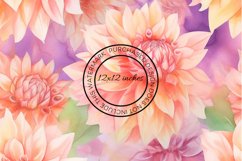 12 Large Dahlia Seamless Patterns / Backgrounds 12x12 Inches Product Image 13