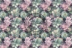 12 Succulent Seamless Patterns / Backgrounds 12x12 Inches Product Image 13