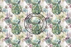 12 Succulent Seamless Patterns / Backgrounds 12x12 Inches Product Image 3