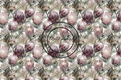 12 Exotic Protea Flowers Seamless Patterns / Backgrounds 12" Product Image 3