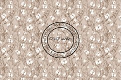 12 Cotton Stem Seamless Patterns / Backgrounds 12x12 Inches Product Image 3