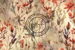 12 Large Wildflowers Seamless Patterns / Backgrounds 12x12" Product Image 4