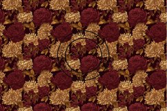 12 Chrysanthemum Seamless Patterns / Backgrounds 12x12 Inch Product Image 4