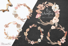 Watercolour Bohemian Antler Neutral Boho Neutral Feathers Product Image 3