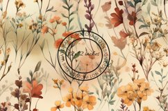 12 Large Wildflowers Seamless Patterns / Backgrounds 12x12" Product Image 5