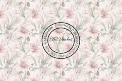 12 Delicate Lilies Seamless Patterns / Backgrounds 12x12" Product Image 5