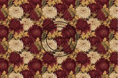 12 Chrysanthemum Seamless Patterns / Backgrounds 12x12 Inch Product Image 6