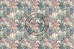 12 Succulent Seamless Patterns / Backgrounds 12x12 Inches Product Image 6