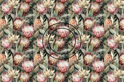 12 Exotic Protea Flowers Seamless Patterns / Backgrounds 12" Product Image 7