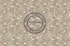 12 Cotton Stem Seamless Patterns / Backgrounds 12x12 Inches Product Image 7