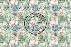 12 Succulent Seamless Patterns / Backgrounds 12x12 Inches Product Image 8