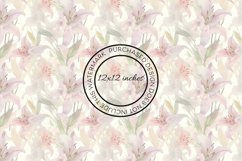 12 Delicate Lilies Seamless Patterns / Backgrounds 12x12" Product Image 8