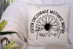 Listen encourage motivate inspire teacher SVG, Self-Love SVG Product Image 3