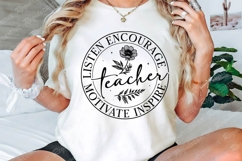 Listen Encourage Teacher Motivate Inspire SVG Design Product Image 2