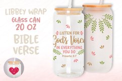 Bible verse Scripture Proverbs 3:7 Libbey glass can 20oz Product Image 1