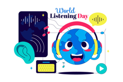 10 World Listening Day Illustration Product Image 4