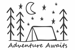 Camping SVG | Adventure SVG | Summer SVG | Camper SVG Product Image 1