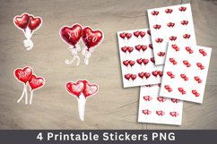 valentine png stickers - xoxo balloons Product Image 1
