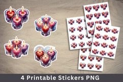 valentine png stickers - love candle Product Image 1