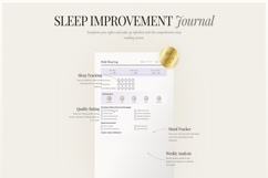 Sleep Improvement Journal | 90-Day Sleep Tracker | Product Image 3