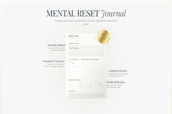 30-Day Mental Reset Journal KDP Interior Product Image 4